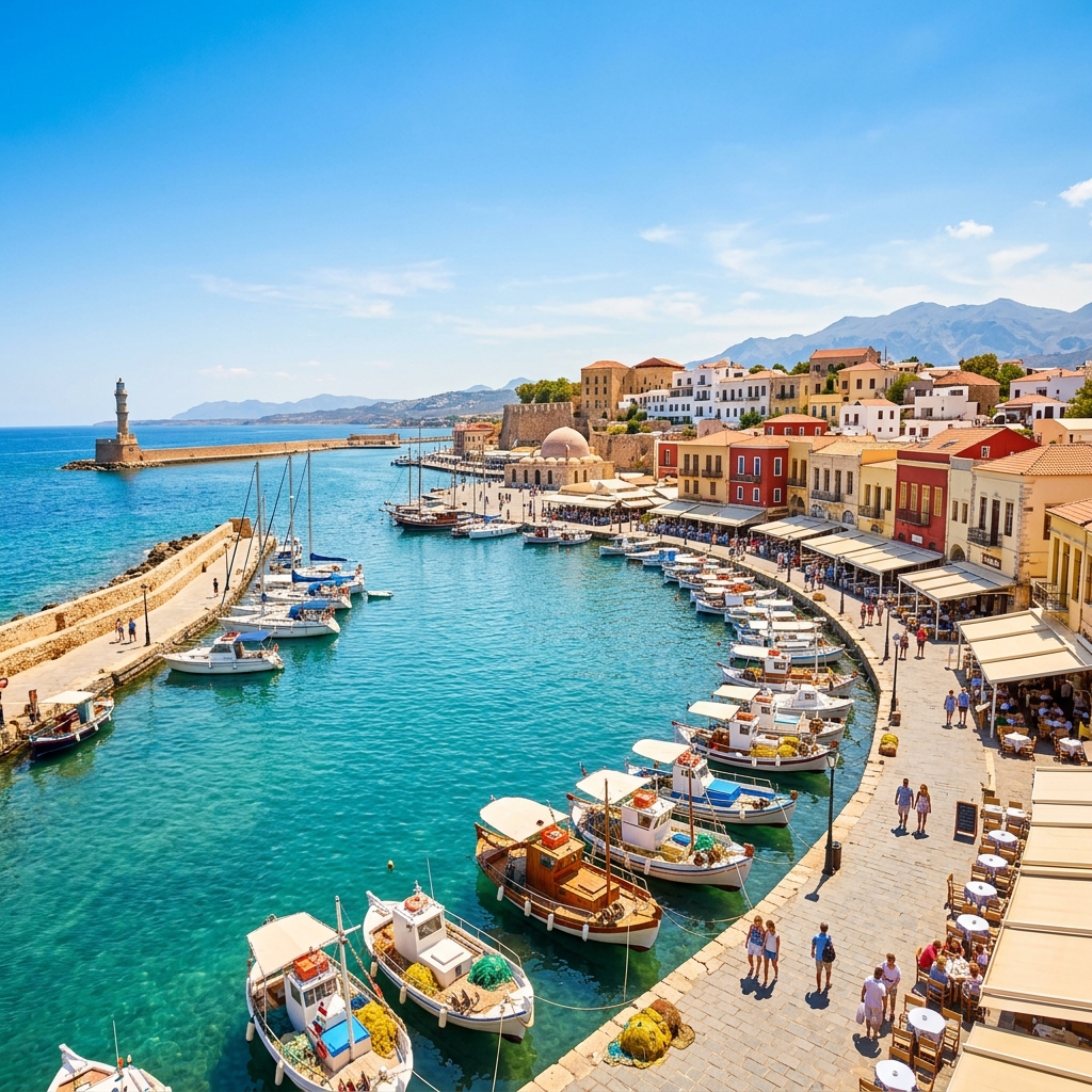 Venezianischer Hafen in Chania, Kreta