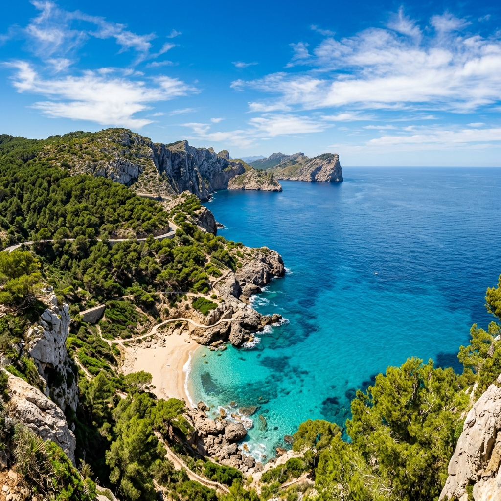 Traumhafte Küste von Mallorca am Mittelmeer