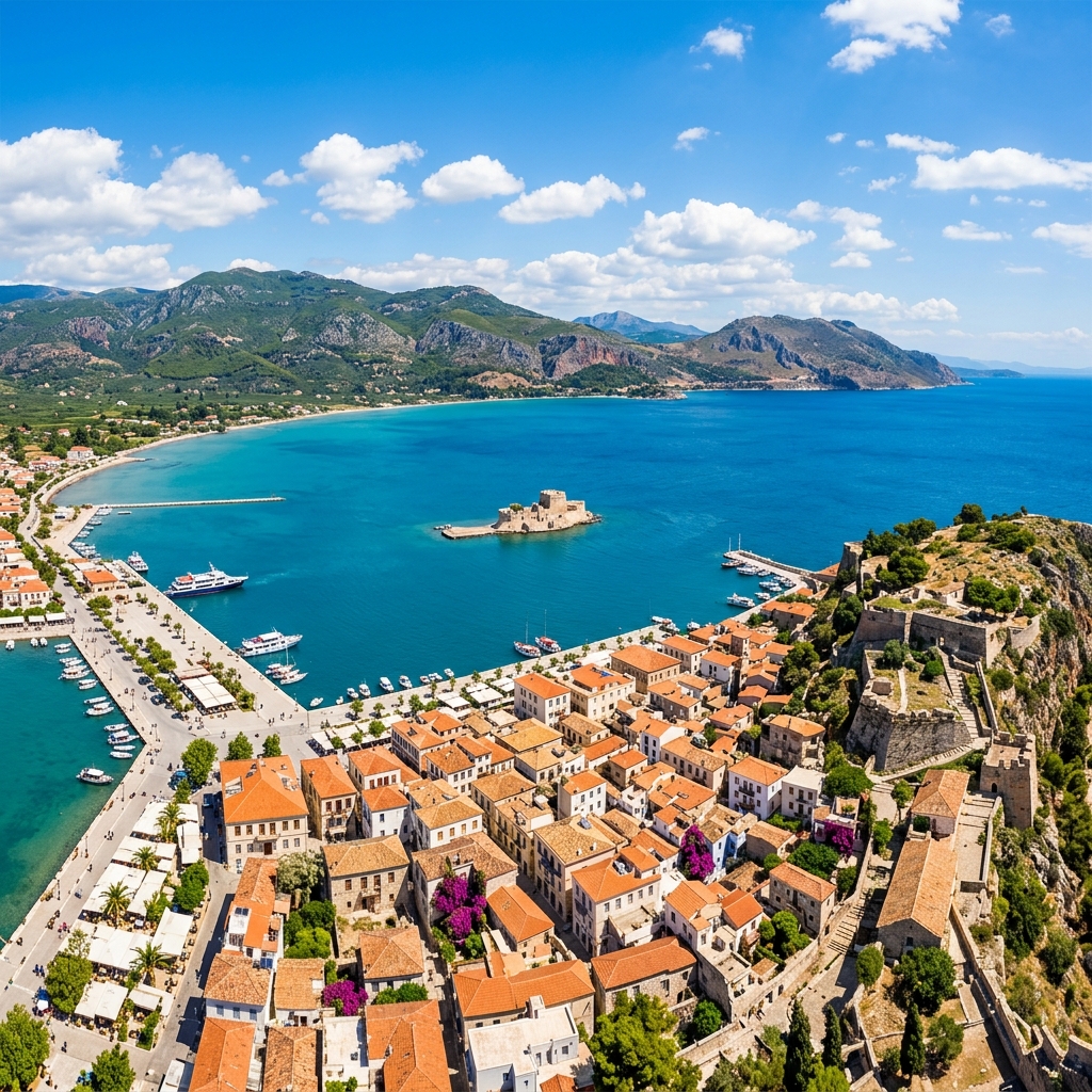 Nafplio Altstadt am Meer, Peloponnes